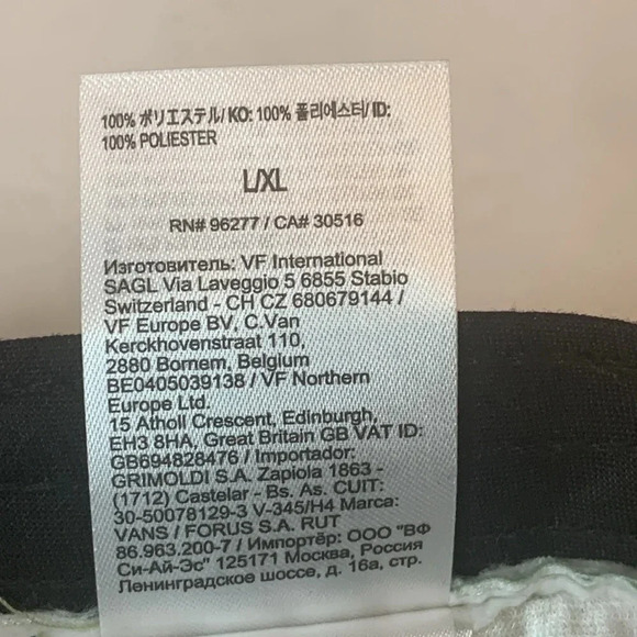 Vans Peace of Mind Embroidered Patch Bucket Hat Green L/XL NWT - Picture 8 of 8